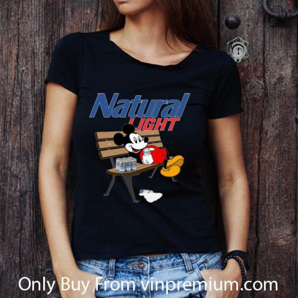 Top Mickey Mouse Drink Natural Light shirt