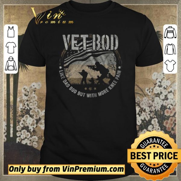 Premium Vetbod Like Dad Bod But With More Knee Pain American Flag shirt sweater