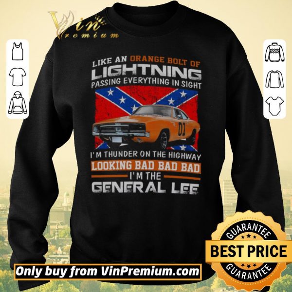 Funny Car Like An Orange Bolt Of Lightning Passing Everything In Sight shirt sweater