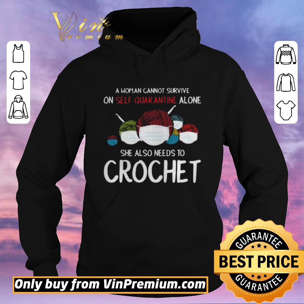 e2513a7c premium a woman cannot survive on self quarantine crochet shirt sweater 4 - Premium A Woman Cannot Survive On Self Quarantine Crochet shirt sweater