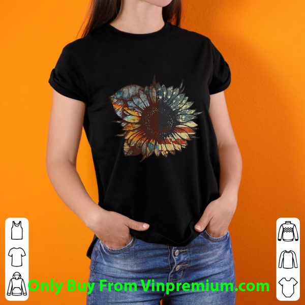 Pretty Vintage Sunflower American Flag shirt
