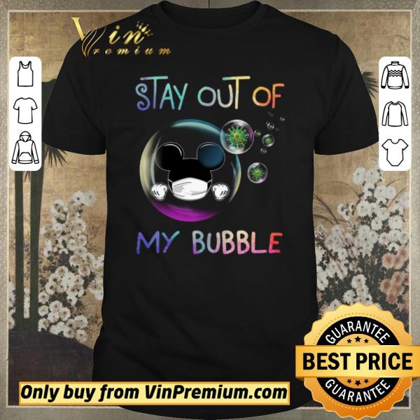 Awesome Mickey Mouse Mask Stay Out Of My Bubble Coronavirus shirt sweater