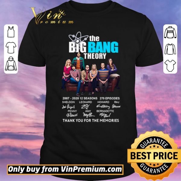 Hot The Big Bang Theory Thank You For The Memoried Signanuter 2007-2020 shirt sweater