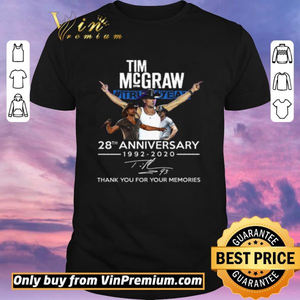 Official Tim Mcgraw Truck Yeah 28th Anniversary 1992 2020 Signature Thank You shirt sweater