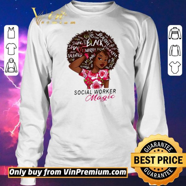 Original Social Worker Magic black shirt sweater