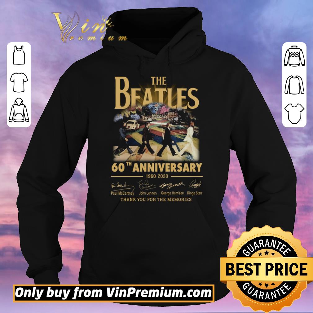 f685d076 official the beatles 60th anniversary 1960 2020 signature thank you for the memories shirt sweater 4 - Official The Beatles 60th Anniversary 1960 2020 Signature Thank You For The Memories shirt sweater