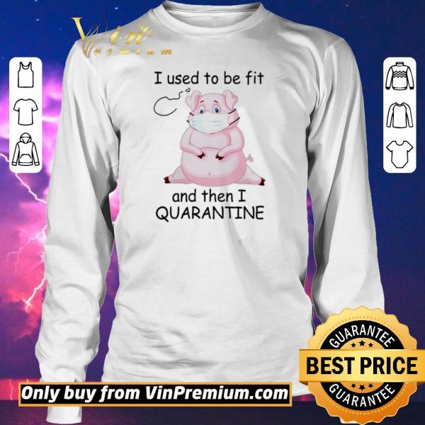 Funny Pig I used to be fit and then I quarantine shirt sweater