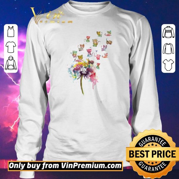 Nice Dandelion Cats Watercolor shirt sweater