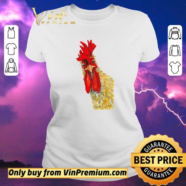 Hot Chicken Rooster Watercolor shirt sweater