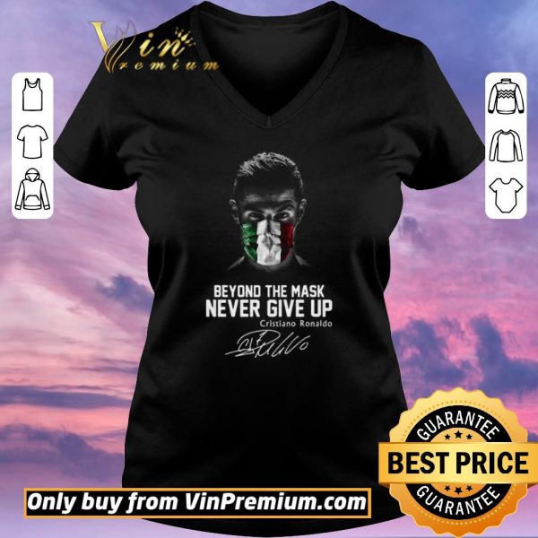 Original Beyond the mask Never give up Cristiano Ronaldo signature shirt sweater