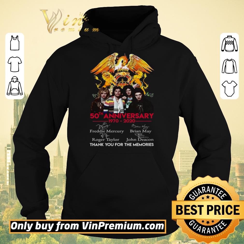 Hot Queen 50th Anniversary 1970 2020 Signature Thank You For The Memories shirt sweater 074c3d88 hot queen 50th anniversary 1970 2020 signature thank you for the memories shirt sweater 4 - Hot Queen 50th Anniversary 1970 2020 Signature Thank You For The Memories shirt sweater