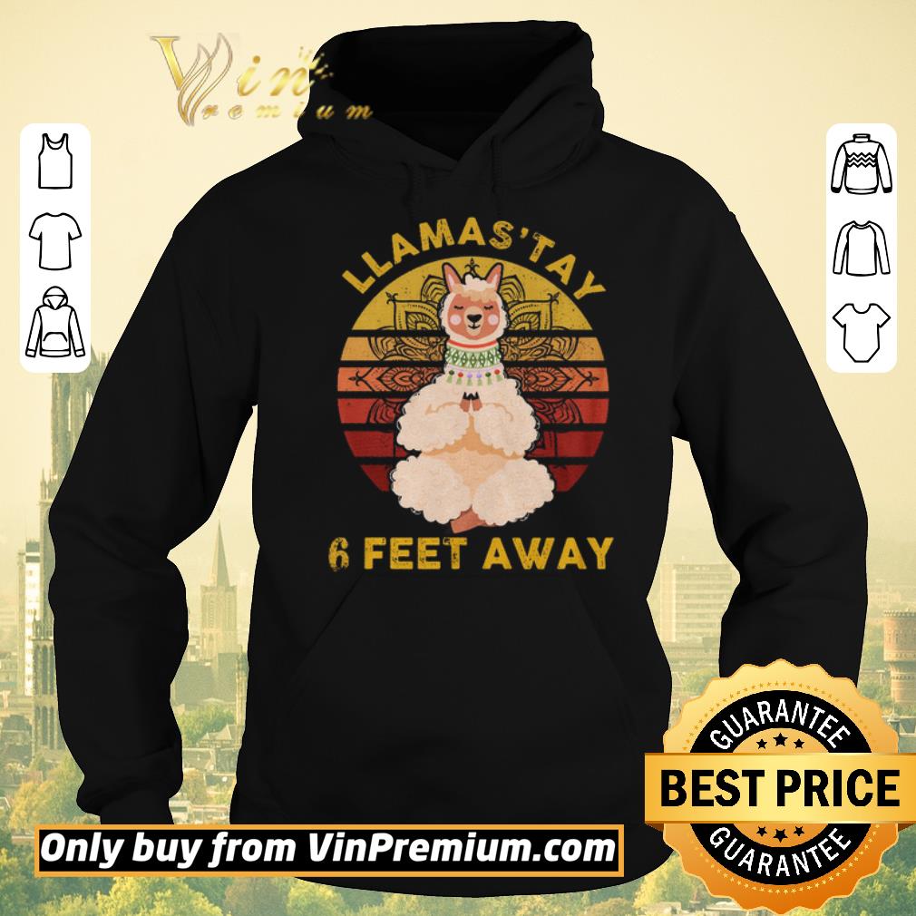 0929adc8 nice funny sheep yoga llamastay 6 feet away vintage shirt sweater 4 - Nice Funny Sheep Yoga Llamastay 6 Feet Away Vintage shirt sweater