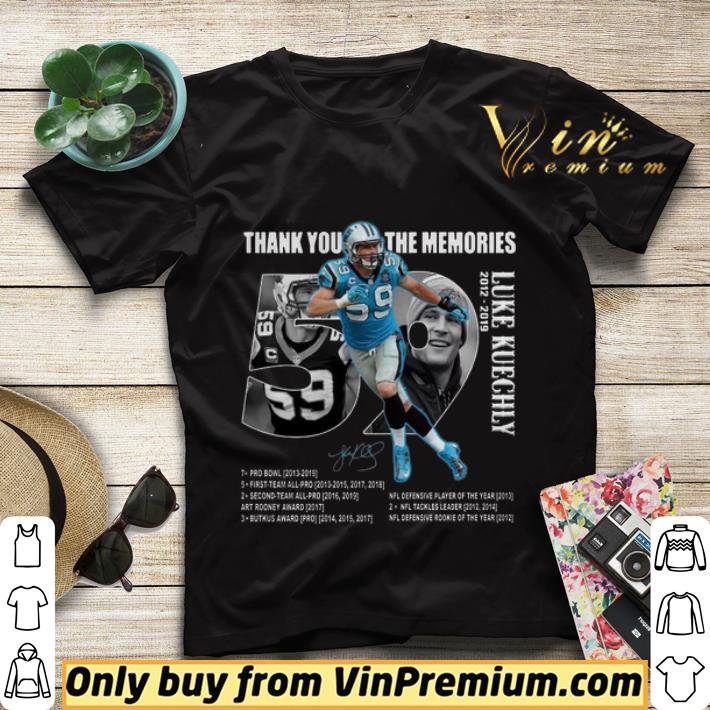 0f093834 thank you the memories luke kuechly 2012 2029 signature shirt sweater 4 - Thank You The Memories Luke Kuechly 2012-2029 Signature shirt sweater