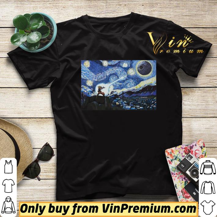 10f4a1e5 songoku kamehameha vs death star van gogh shirt sweater 4 - Songoku Kamehameha Vs Death Star Van Gogh shirt sweater