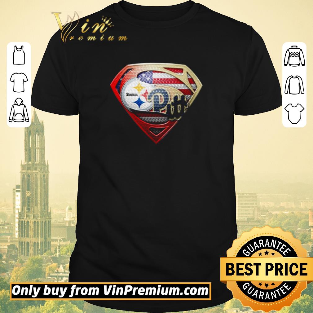 Funny Superman Pittsburgh Steelers vs Pittsburgh Panthers shirt sweater