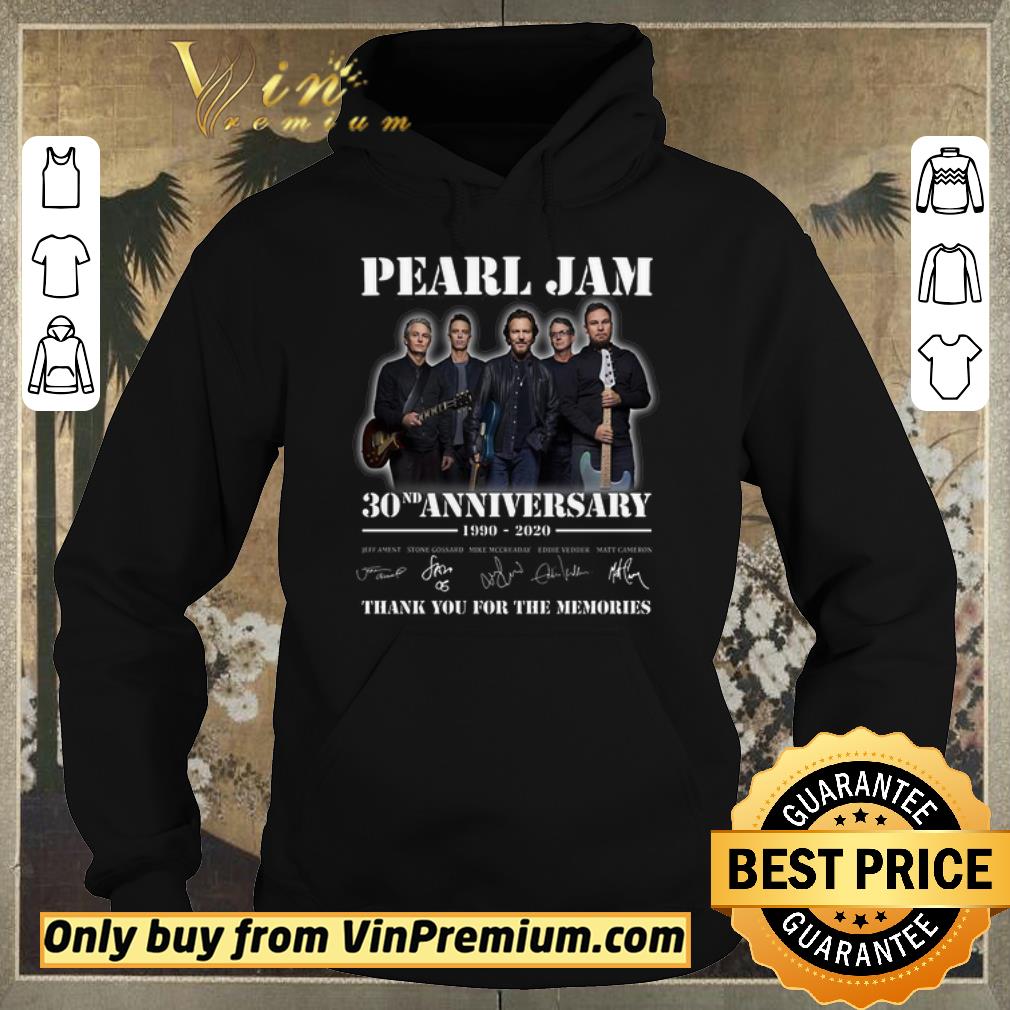 178bae20 top original official pearl jam 30nd anniversary 1990 2020 signature thank you for the memories shirt sweater 4 - Top Original Official Pearl Jam 30nd Anniversary 1990 2020 Signature Thank You For The Memories shirt sweater