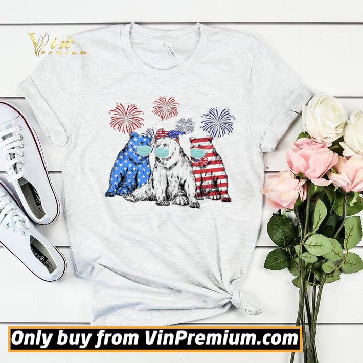Bear Face Mask Happy 4th July American Flag shirt sweater 18b38d9e bear face mask happy 4th july american flag shirt sweater 4 - Bear Face Mask Happy 4th July American Flag shirt sweater