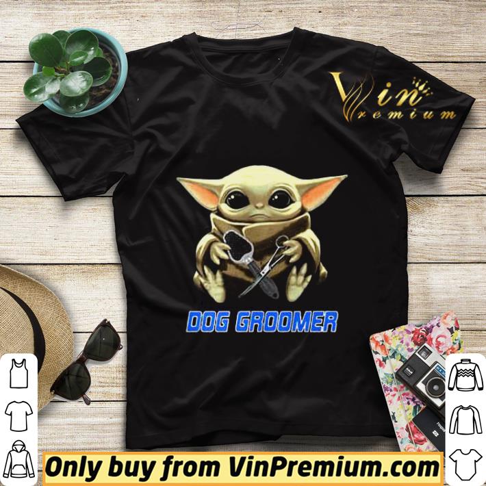 2358f878 star wars baby yoda hug groomer shirt sweater 4 - Star Wars Baby Yoda Hug Groomer shirt sweater