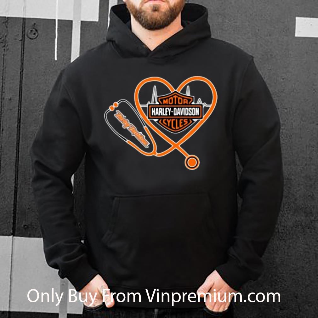23e03cf2 nice harley davidson heartbeat nurse stethoscope shirt 4 - Nice Harley Davidson Heartbeat Nurse Stethoscope shirt
