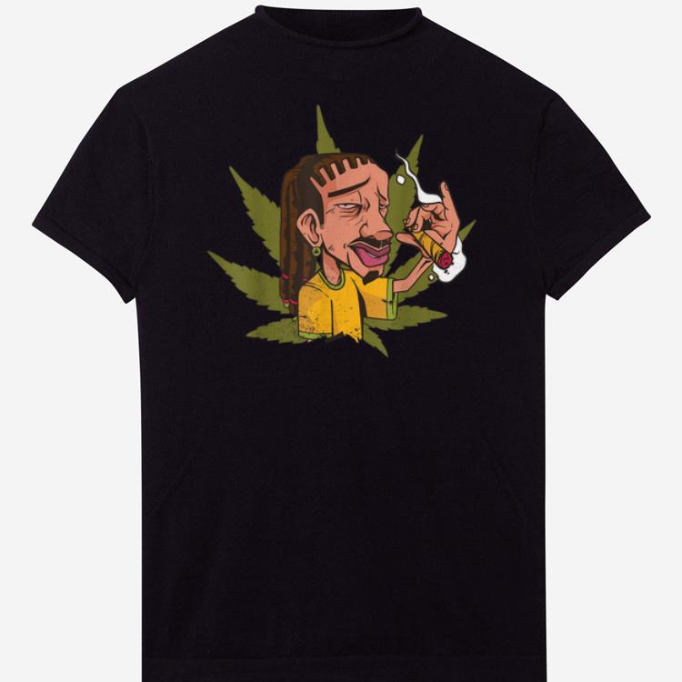 Hot Dreadlocks Smoking Marijuana Joint Rastafari Cannabis Smoke Shirt