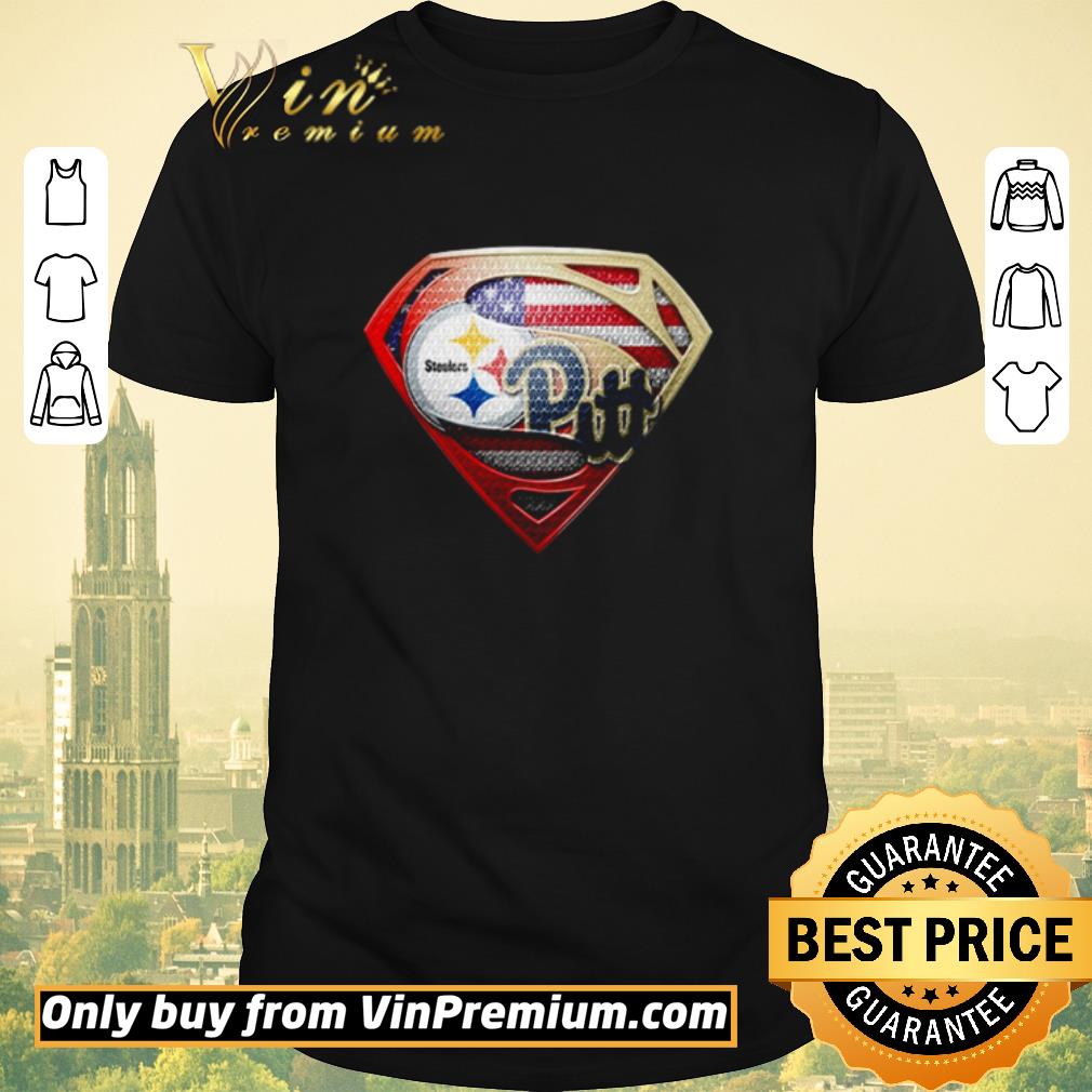 Funny Superman Pittsburgh Steelers vs Pittsburgh Panthers shirt sweater