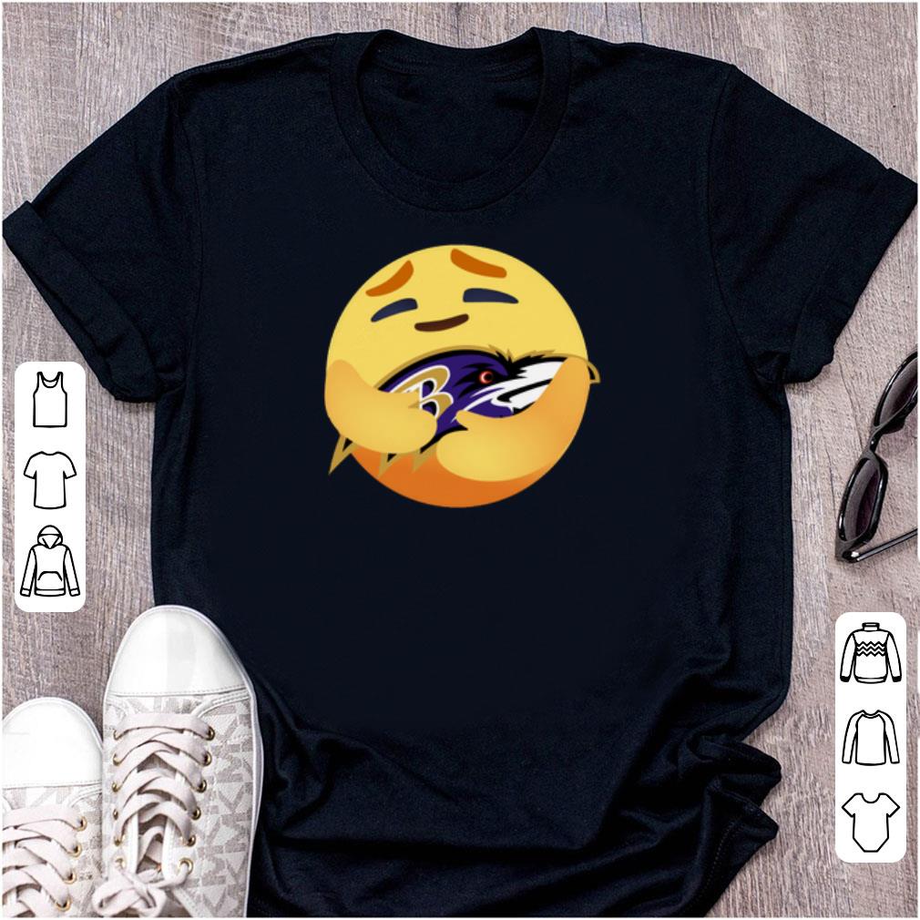 Hot Love The Baltimore Ravens Love Hug Care Emoji NFL Shirt