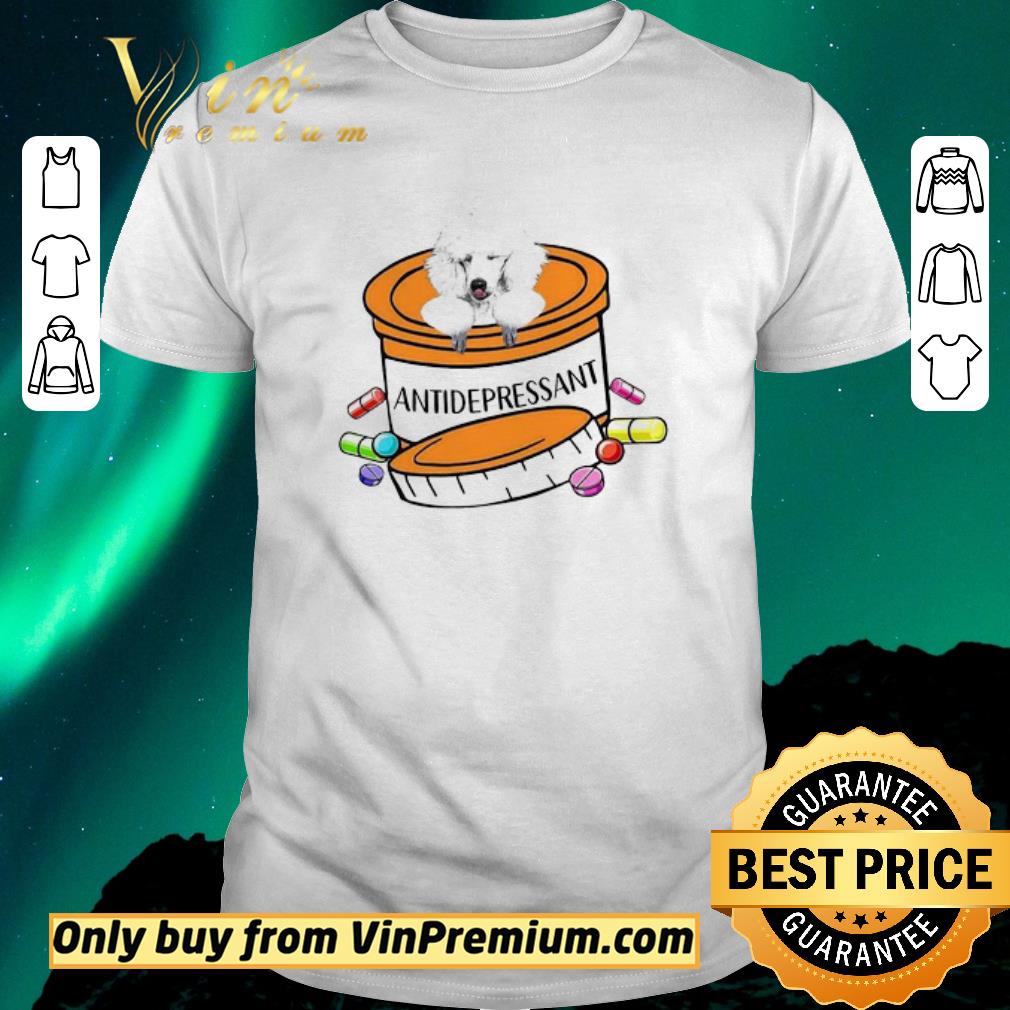 Hot Top Premium White Poodle Antidepressant shirt sweater