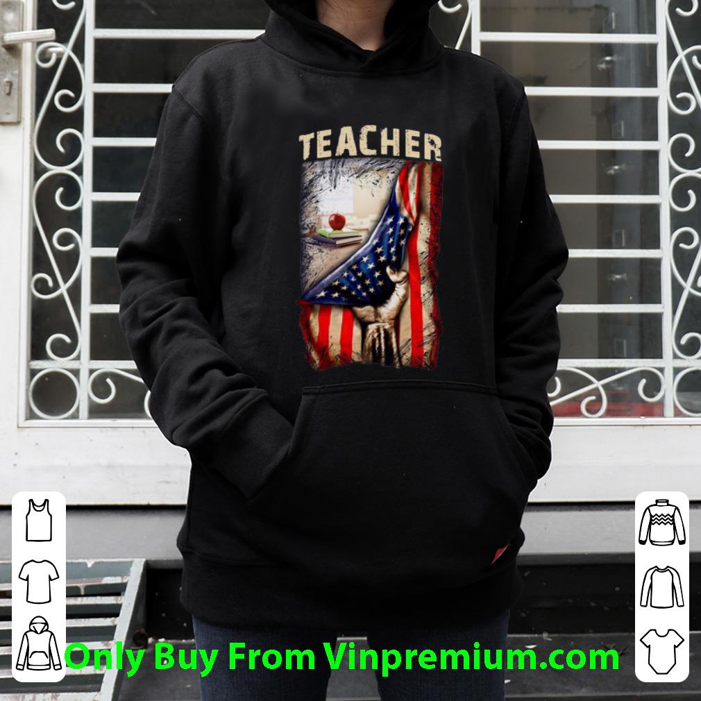 356db141 hot teacher strong american flag shirt 4 - Hot Teacher Strong American Flag shirt