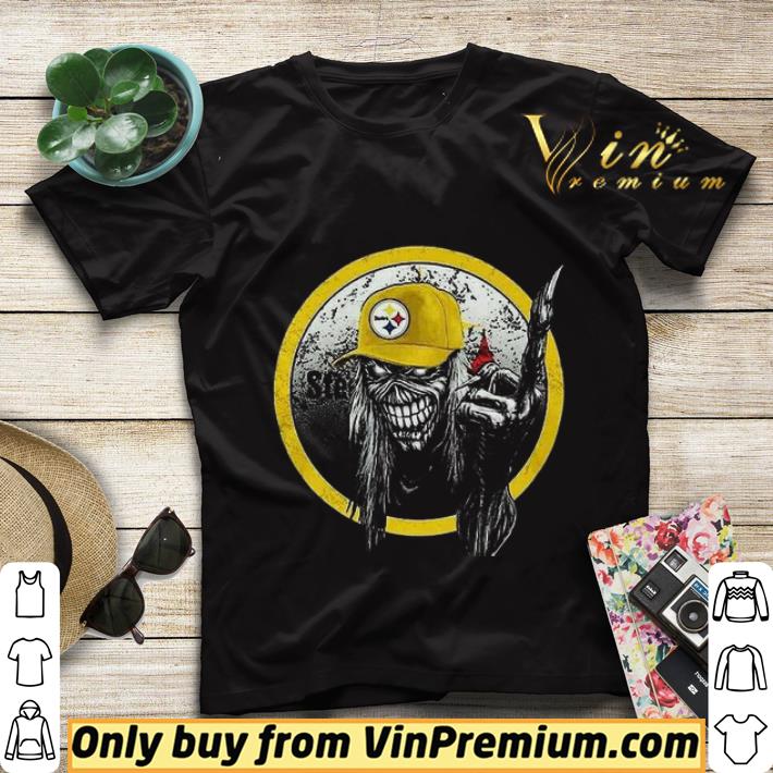 Skeleton The Middle Finger Cap Steelers Logo shirt sweater 3593d302 skeleton the middle finger cap steelers logo shirt sweater 4 - Skeleton The Middle Finger Cap Steelers Logo shirt sweater