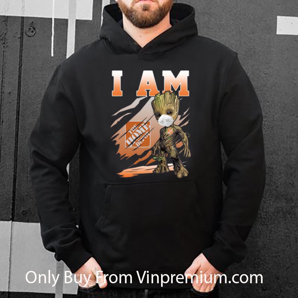 35e74931 premium i am the home depot baby groot face mask shirt 4 - Premium I Am The Home Depot Baby Groot Face Mask shirt