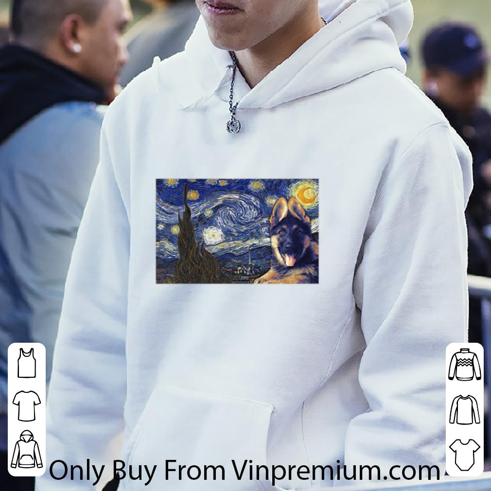 3e621290 top police dog starry night horizontal van gogh shirt 4 - Top Police Dog Starry Night Horizontal Van Gogh shirt