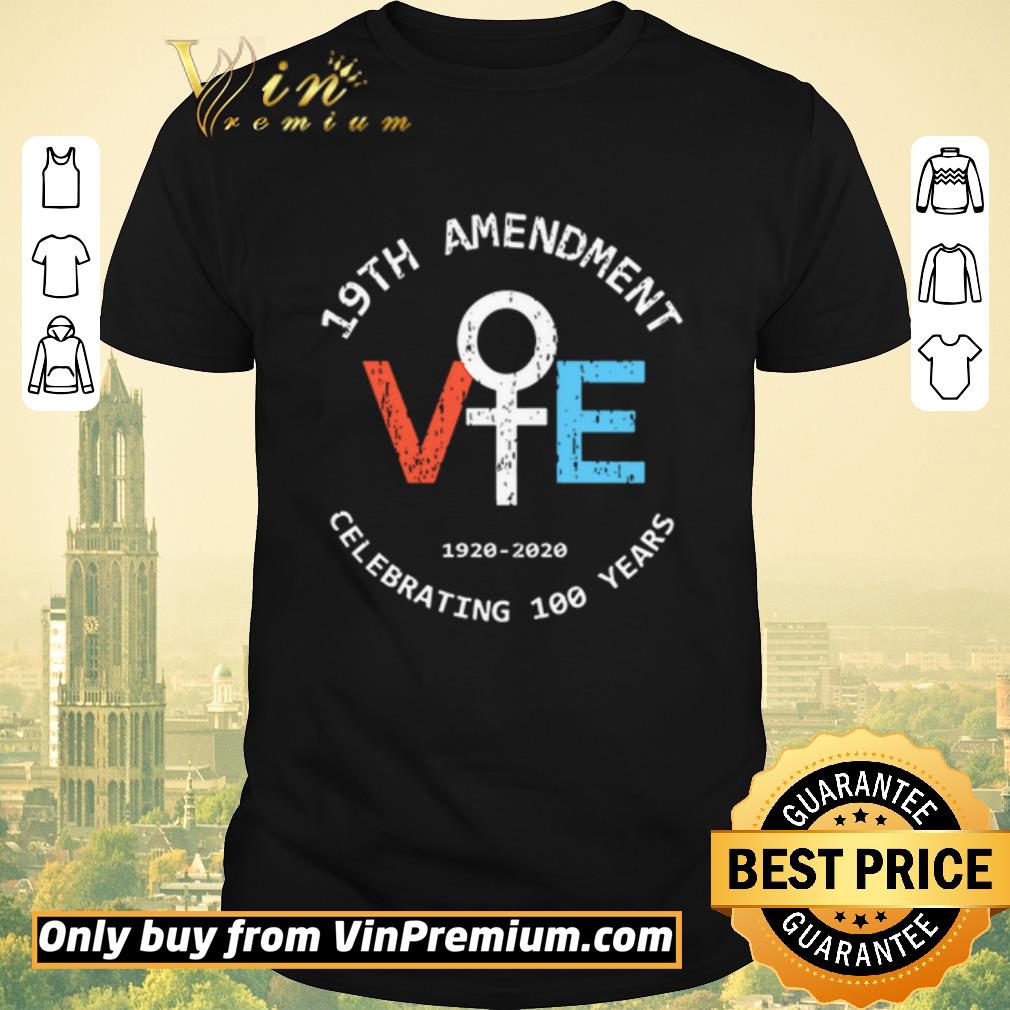 Awesome 19th amendment vote 1920 2020 celebrating 100 years shirt sweater