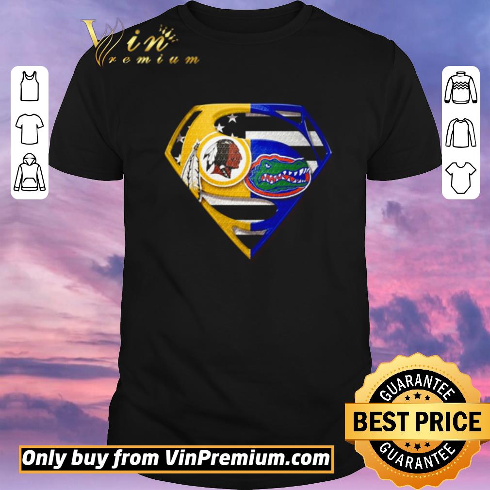 Official Superman Washington Redskins and Florida Gators shirt sweater