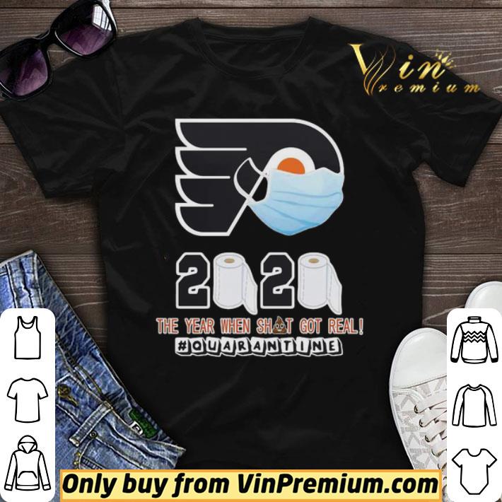 Philadelphia flyers mask 2020 the year when shit got real quarantine toilet paper shirt sweater