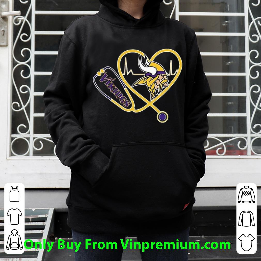 47bf5dd1 hot minnesota vikings heartbeat nurse stethoscope shirt 4 - Hot Minnesota Vikings Heartbeat Nurse Stethoscope shirt