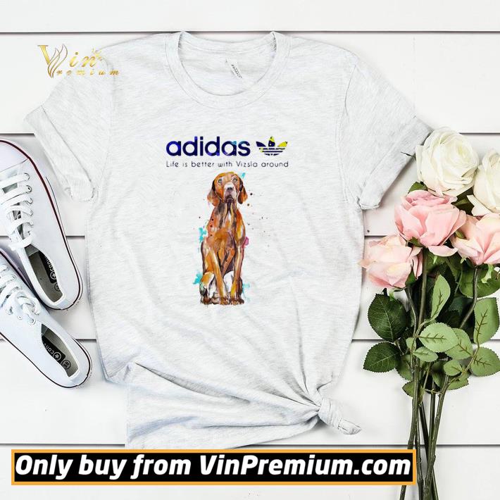 4fc4caaf adidas all day i dream about vizsla around watercolors shirt sweater 4 - Adidas all day I dream about Vizsla around watercolors shirt sweater
