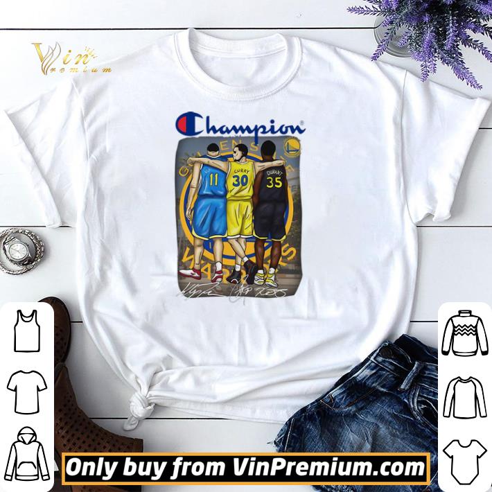 Champion Golden State Warrior Stephen Curry Durant Signatures shirt sweater