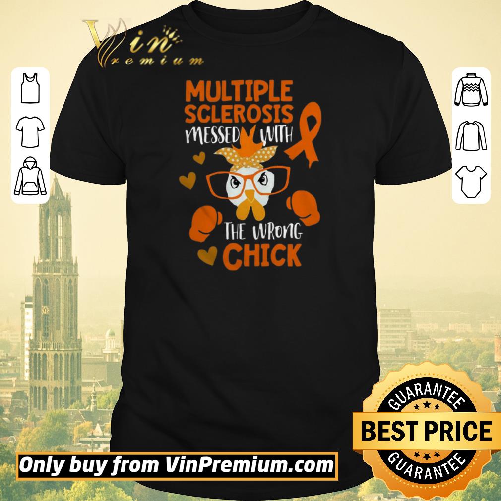 Top MS Awareness Wrong Chick Fighter Support Multiple Sclerosis shirt sweater