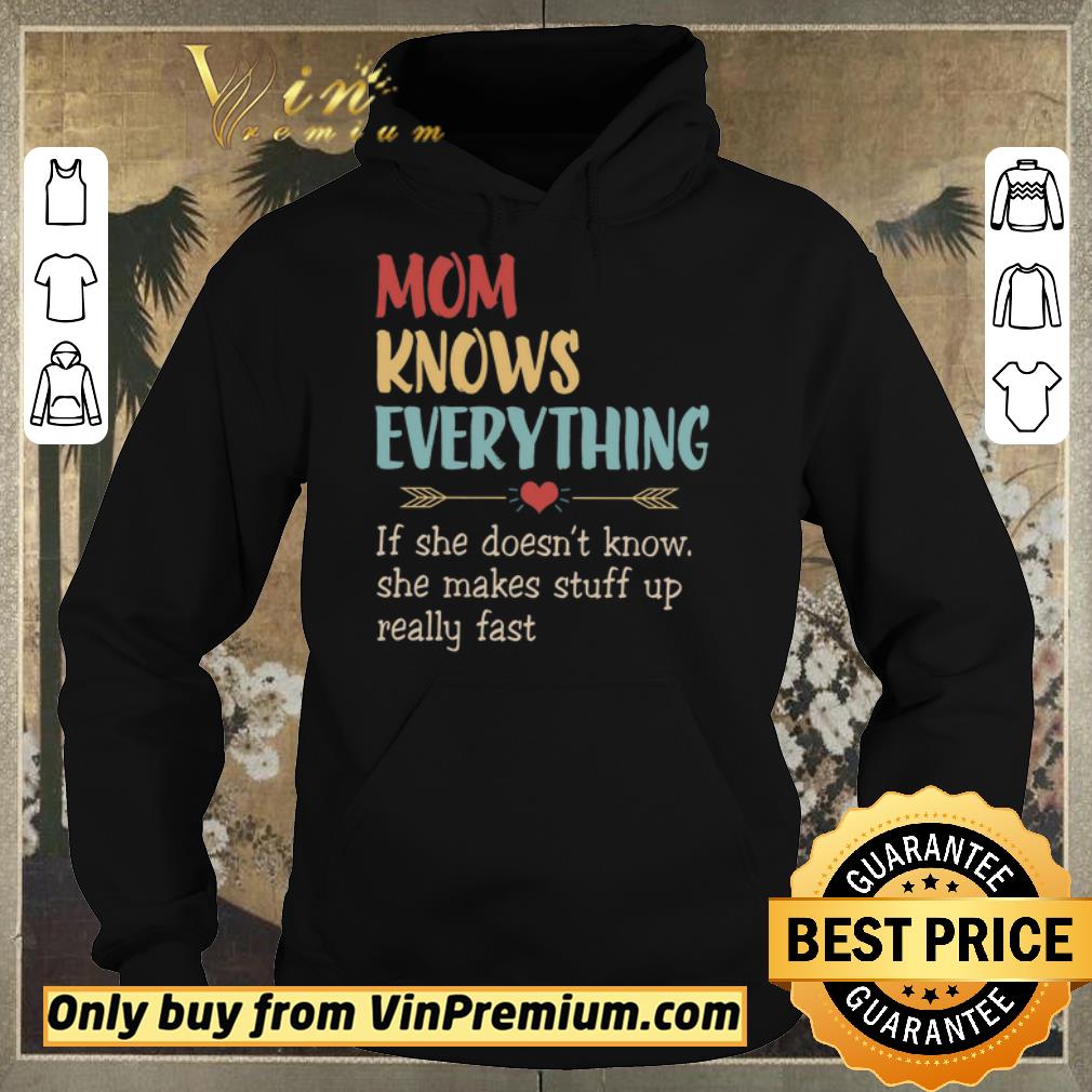 Official Funny Awesome Mom Knows Everything If She Doesn't Know She Makes Stuff Up Really Fast shirt sweater 53a29f3f official funny awesome mom knows everything if she doesn t know she makes stuff up really fast shirt sweater 4 - Official Funny Awesome Mom Knows Everything If She Doesn't Know She Makes Stuff Up Really Fast shirt sweater
