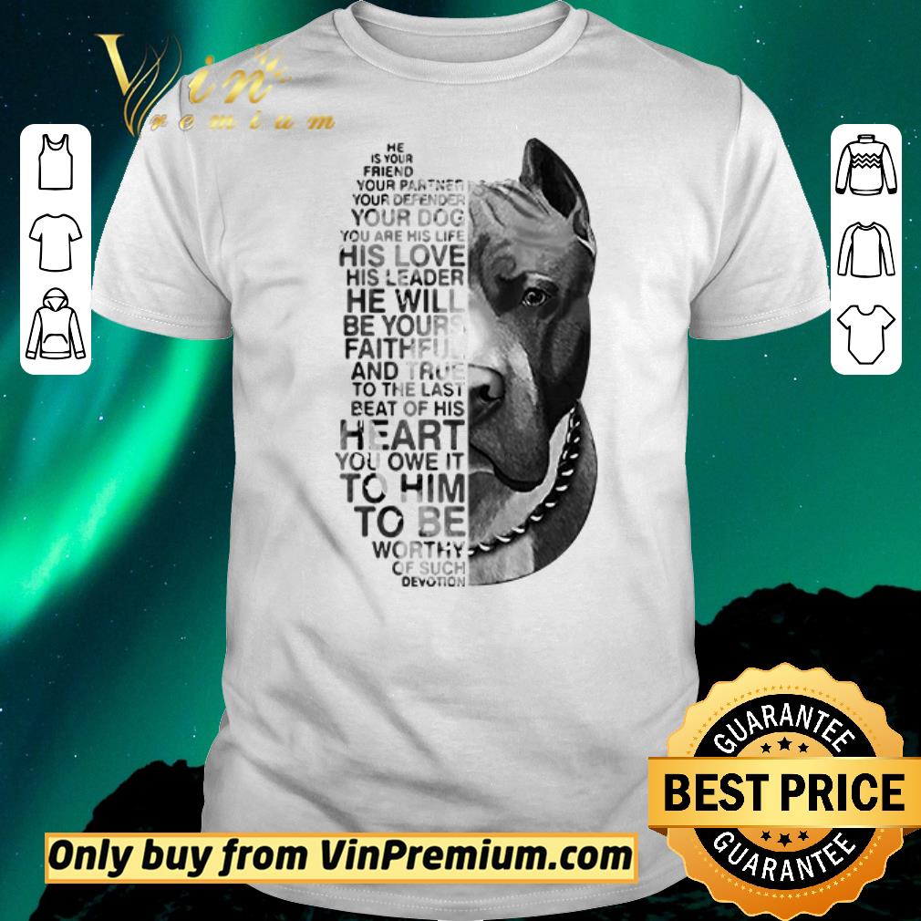 Original Official Pitbull dog friend partner defender dog shirt sweater