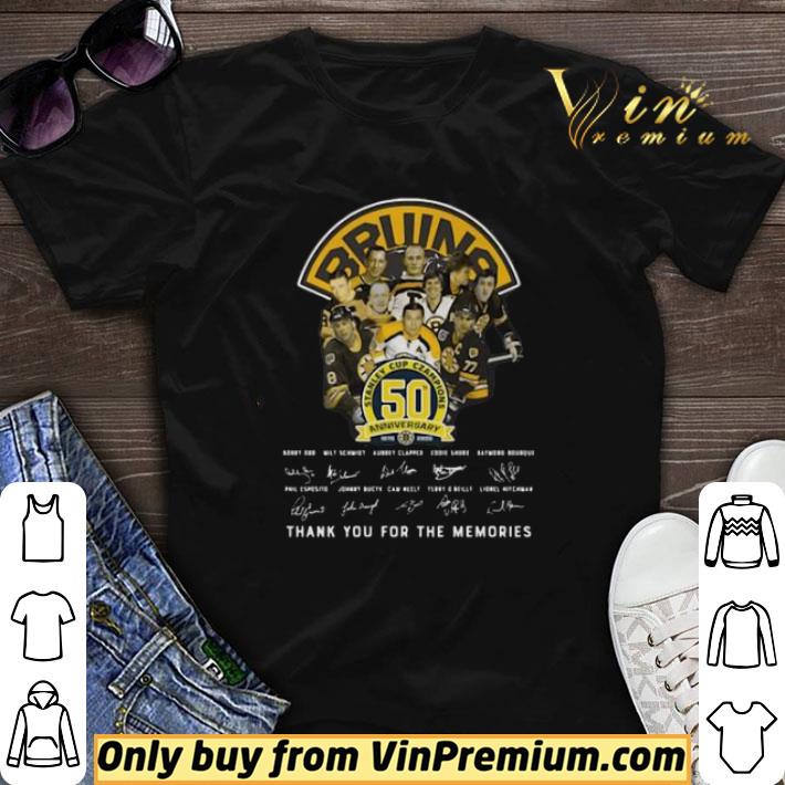 Boston Bruins Stanley cup czampions 50 anniversary thank You for the memories shirt sweater