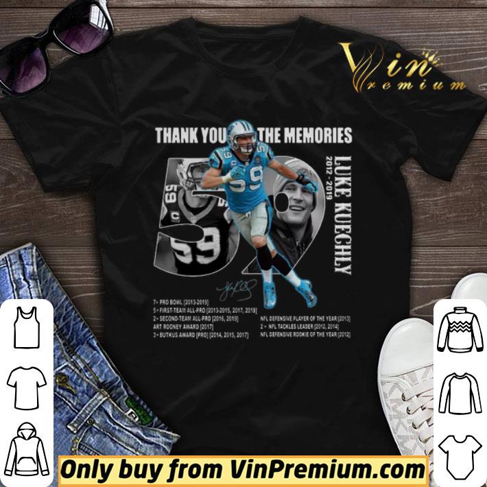 Thank You The Memories Luke Kuechly 2012-2029 Signature shirt sweater