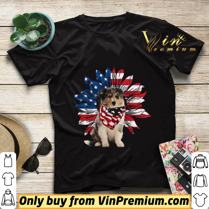 Rough Collie Sunflowers American Flag shirt sweater 668e5b8e rough collie sunflowers american flag shirt sweater 4 - Rough Collie Sunflowers American Flag shirt sweater