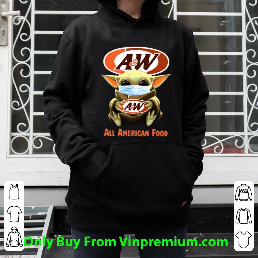 678d03ff hot star wars baby yoda mask a w restaurants all american food covid 19 shirt 4 - Hot Star Wars Baby Yoda Mask A&w Restaurants All American Food Covid-19 shirt
