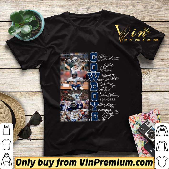 6c496b6b dallas cowboys roger staubach troy aikman randy white signatures shirt sweater 4 - Dallas Cowboys Roger Staubach Troy Aikman Randy White Signatures shirt sweater