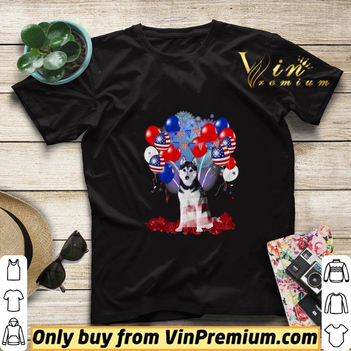 7024cd73 husky happy 4th july american balloons flag dog shirt sweater 4 - Husky Happy 4th July American Balloons Flag Dog shirt sweater