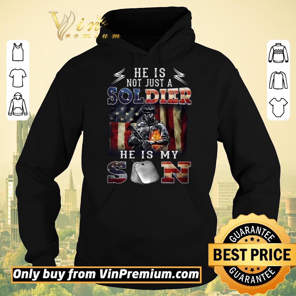 74e29f98 pretty he is not just a soldier he s my son american flag shirt sweater 4 - Pretty He Is Not Just A Soldier He's My Son American Flag shirt sweater