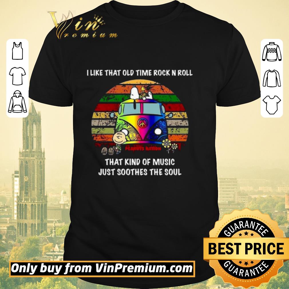 Hot Snoopy Woodstock And Charlie Brown I Like That Old Time Rock N Roll Vintage shirt sweater