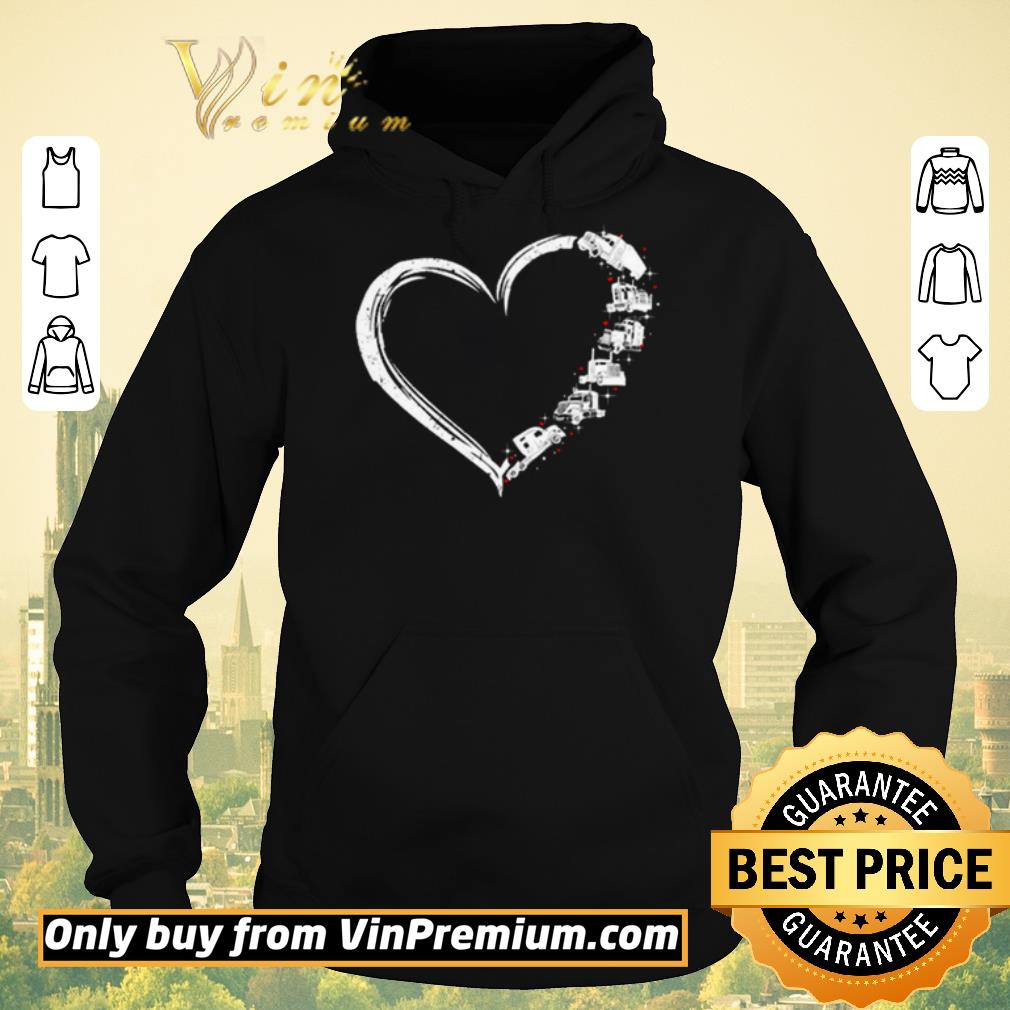 7bda328f hot heart truck i love trucker shirt sweater 4 - Hot Heart Truck I Love Trucker shirt sweater