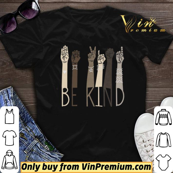 Be Kind Sign Language Hand Talking Teachers Interpreter Asl shirt sweater